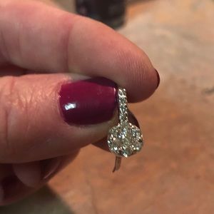 Diamond cluster earrings